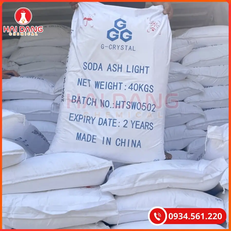 Soda Ash Light Jingshen 99% 40kg/bao Trung Quốc Tại Quảng Ninh