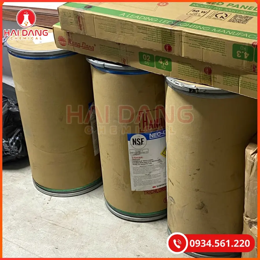 TCCA Bột Shikoku C3Cl3N3O3 Nhật Bản 50kg/thùng Tại Quảng Ninh
