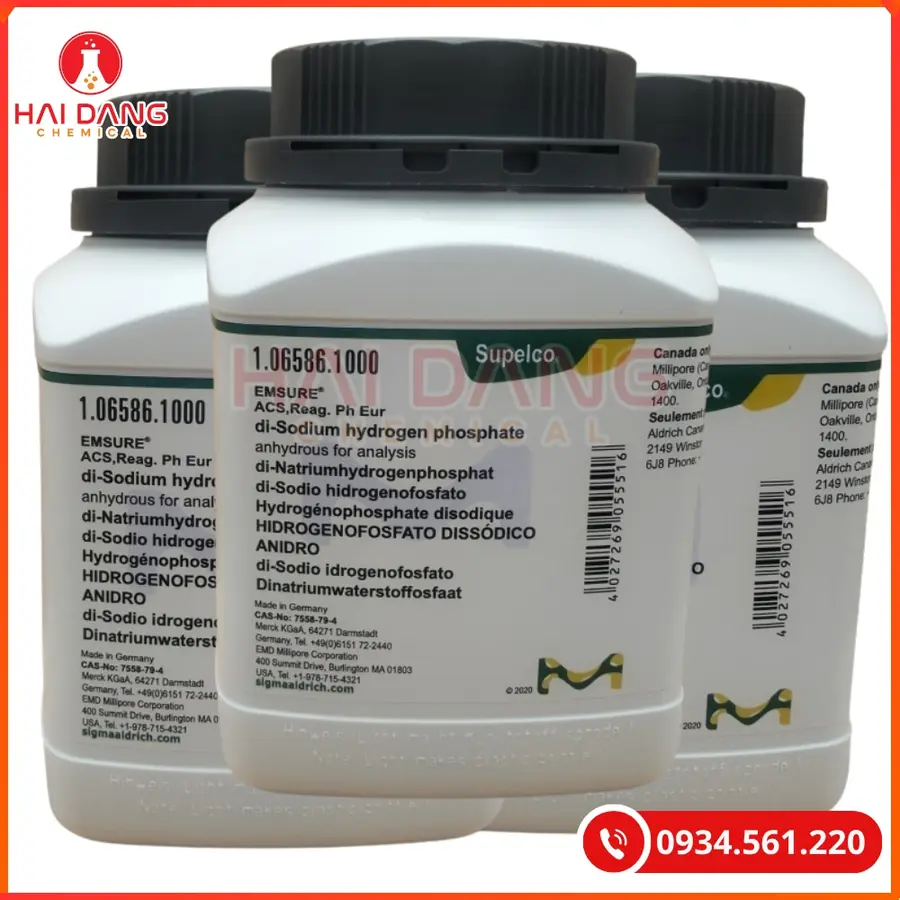 Di-Sodium hydrogen phosphate  Na2HPO4 Merck 1kg Tại Quảng Ninh