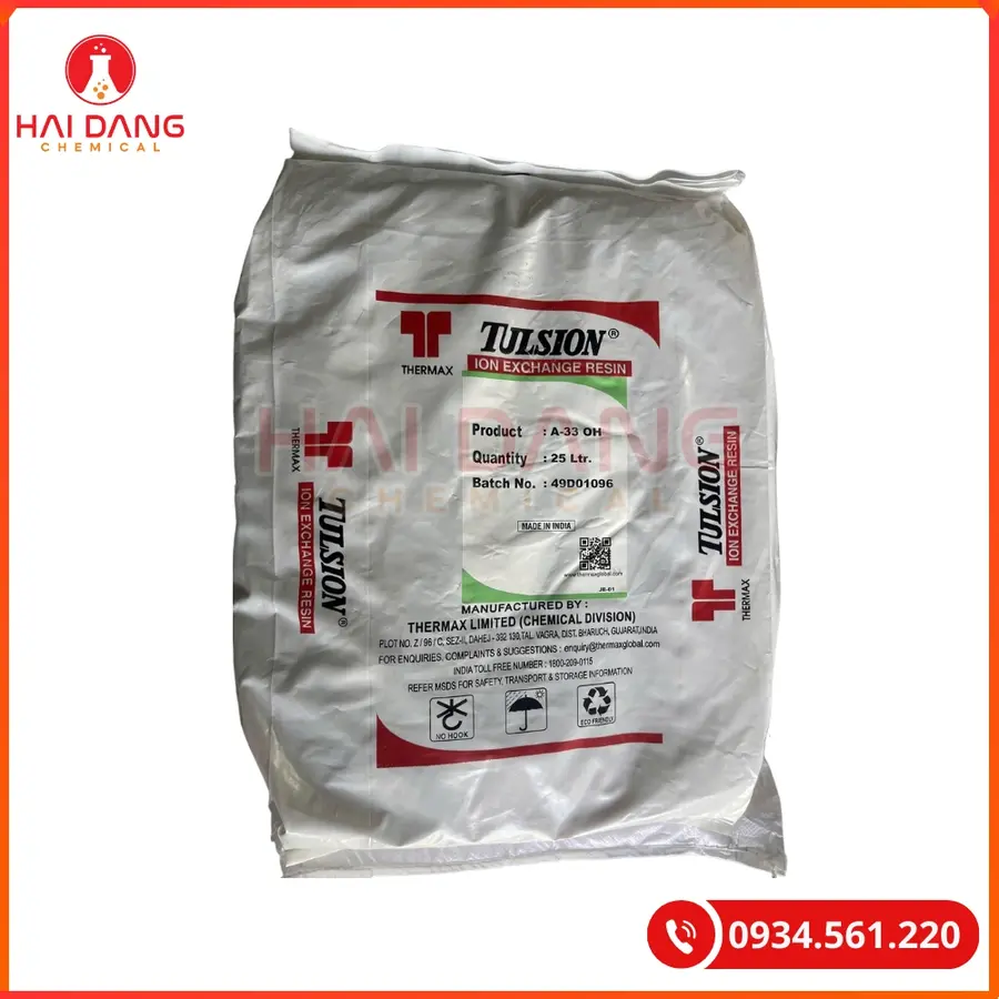 Anion Tulsion A33 OH Ấn Độ 25lít/bao Tại Quảng Ninh