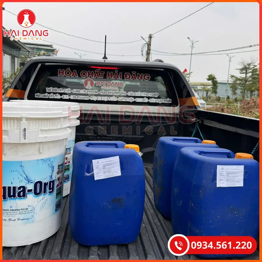 Axit Clohydric 30kg/can HCL 35% Tại Quảng Ninh