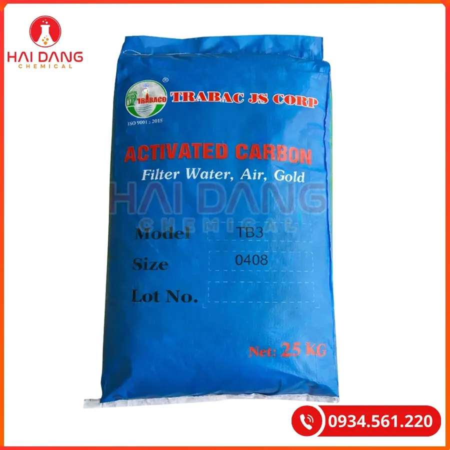 Than hoạt tính TB3 Việt Nam 25kg/bao Tại Quảng Ninh