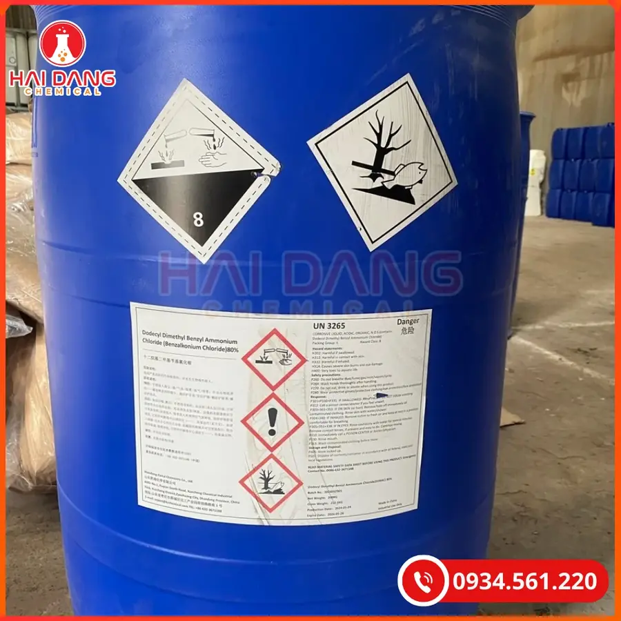 BKC Benzalkonium Chloride 200kg/Phuy Tại Quảng Ninh