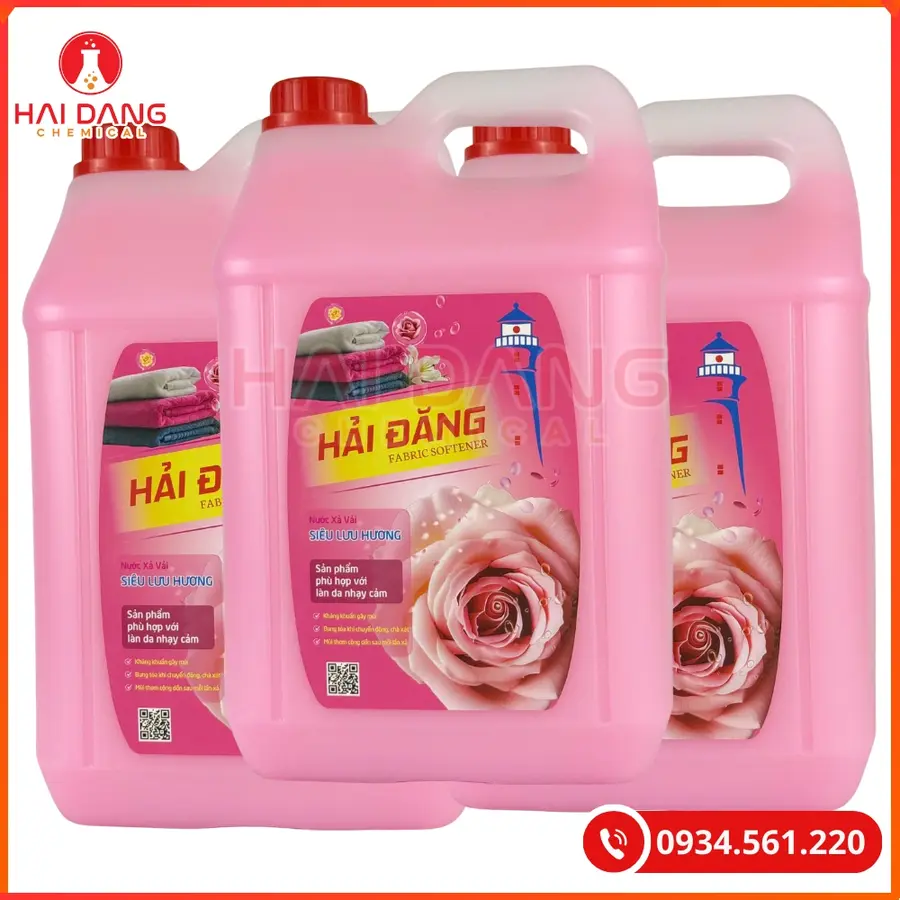 Nước Xả Vải Hải Đăng Hương Hoa Hồng Việt Nam Can 10L Tại Quảng Ninh