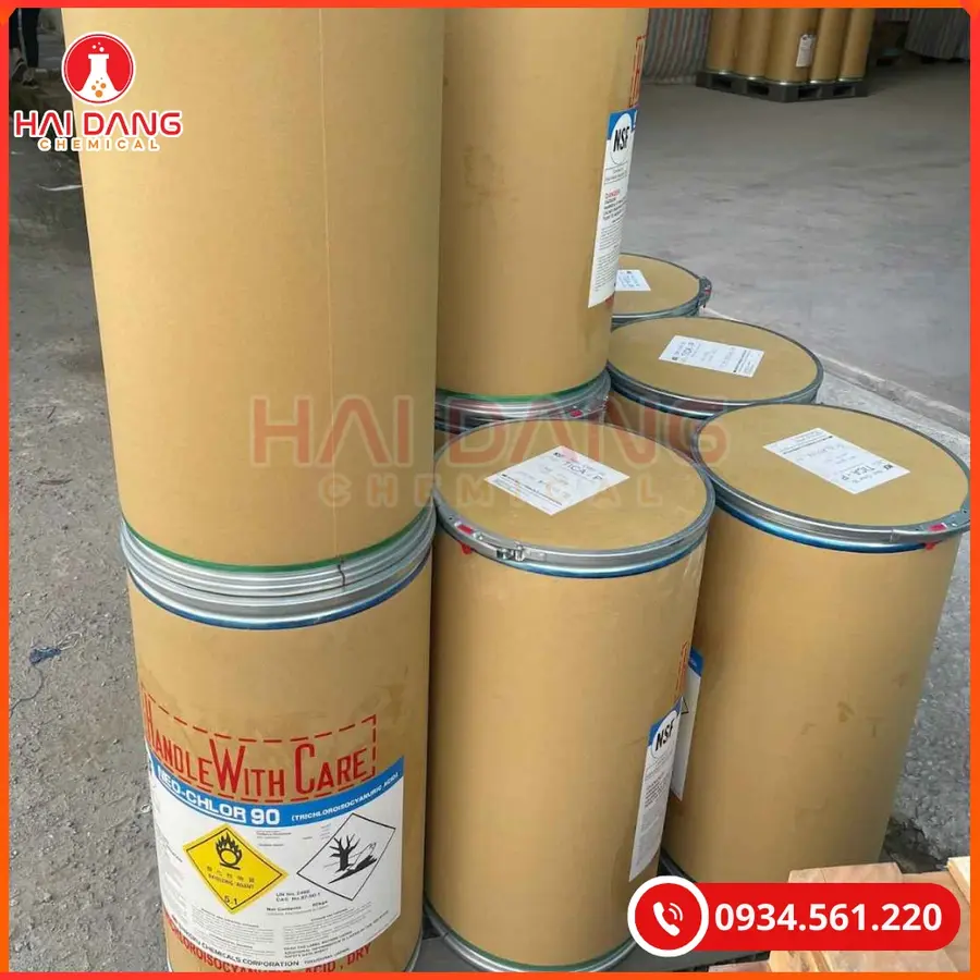 TCCA Bột Shikoku C3Cl3N3O3 Nhật Bản 50kg/thùng Tại Quảng Ninh