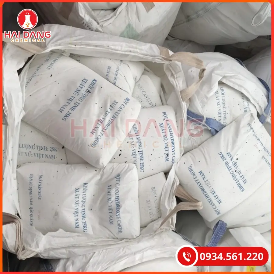 Vôi 25kg/bao Ca(OH)2 Tại Quảng Ninh
