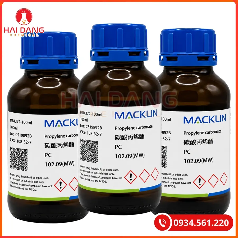 Propylene carbonate CP (C4H6O3) Macklin 500g Tại Quảng Ninh