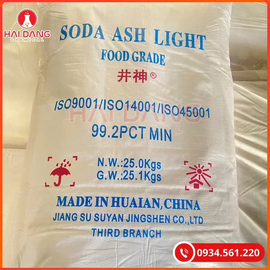 Soda Ash Light Jingshen Na2CO3 99% 40kg/bao Tại Quảng Ninh