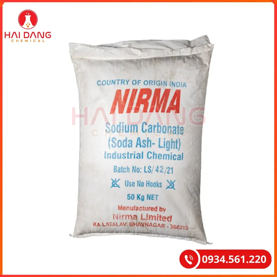 Soda Ash Light Nirma Na2CO3 99% 50kg/bao Tại Quảng Ninh