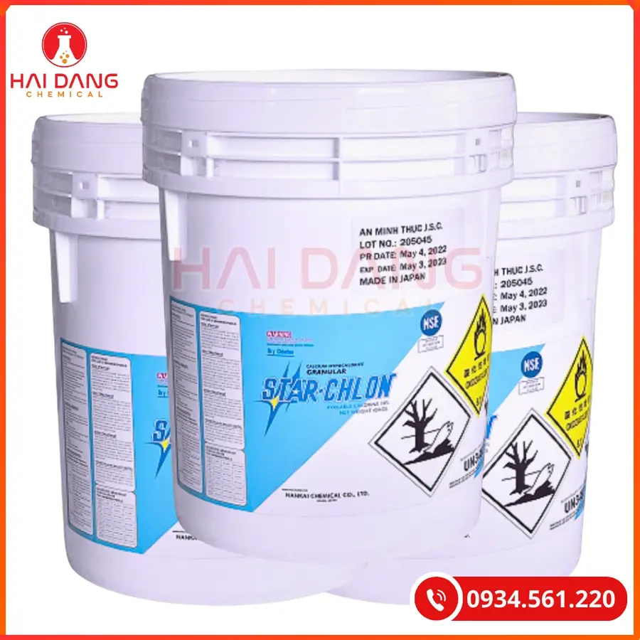 Clorine Nankai Ca(ClO)2 Nhật Bản 45kg/thùng Tại Quảng Ninh