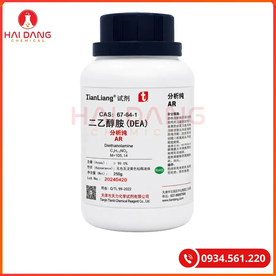 Ethanolamine C2H7NO Ghtech 500ml Tại Quảng Ninh