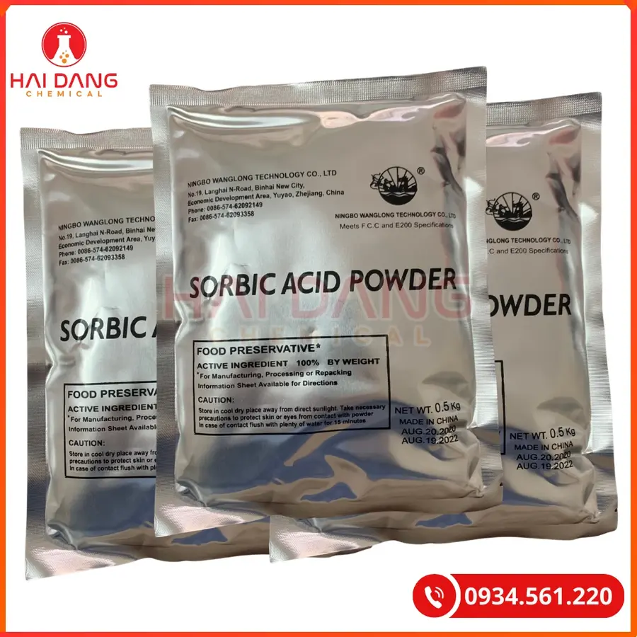 Acid Sorbic 25kg/bao Wanglong Tại Quảng Ninh