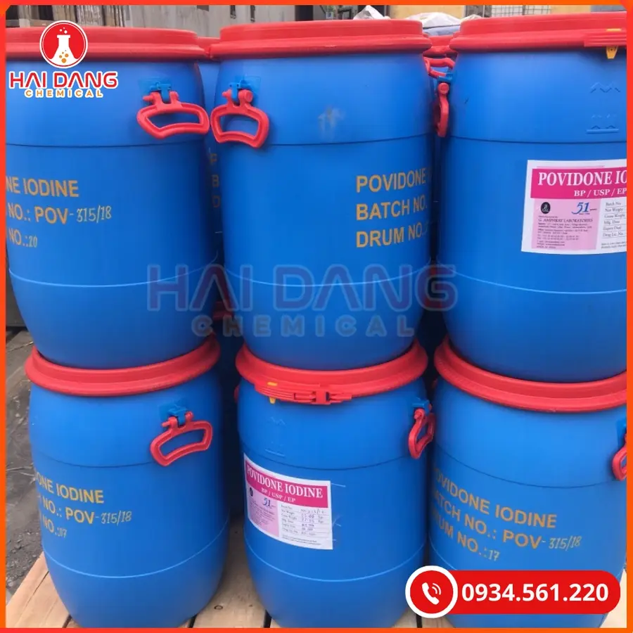Pvp Iodine 25kg/thùng Amparey Tại Quảng Ninh