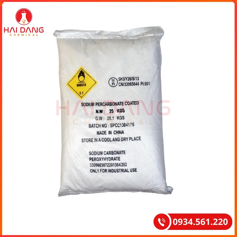 Sodium Percarbonate Oxi Bột 25kg/bao Tại Quảng Ninh