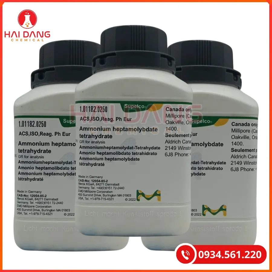 Ammonium heptamolybdate tetrahydrate (NH4)6Mo7O24·4H2O Merck 1kg Tại Quảng Ninh