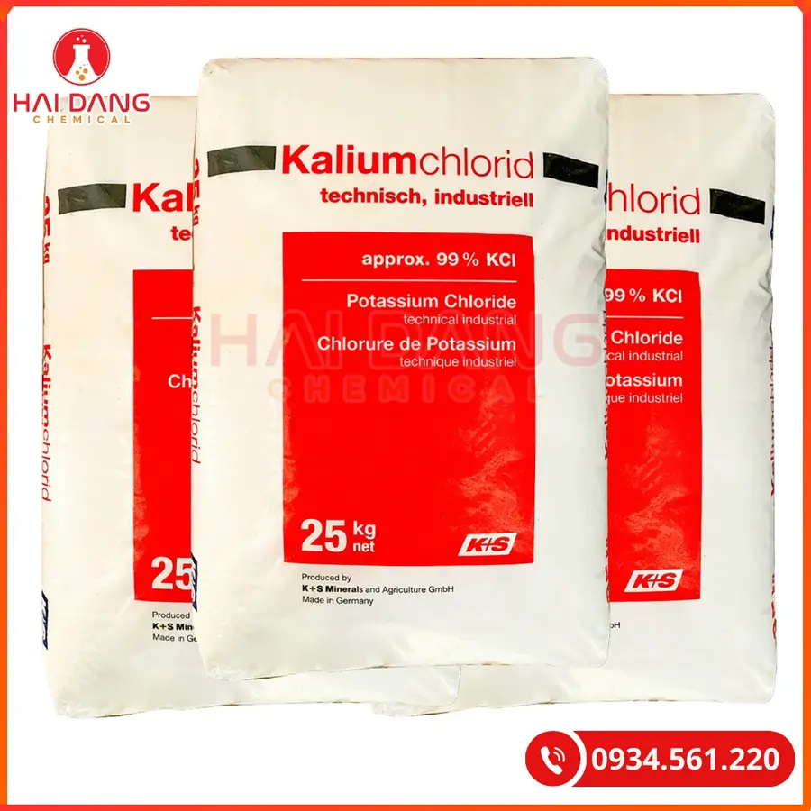 Kalium Chlorid KCl 99% Đức 25kg/bao Tại Quảng Ninh