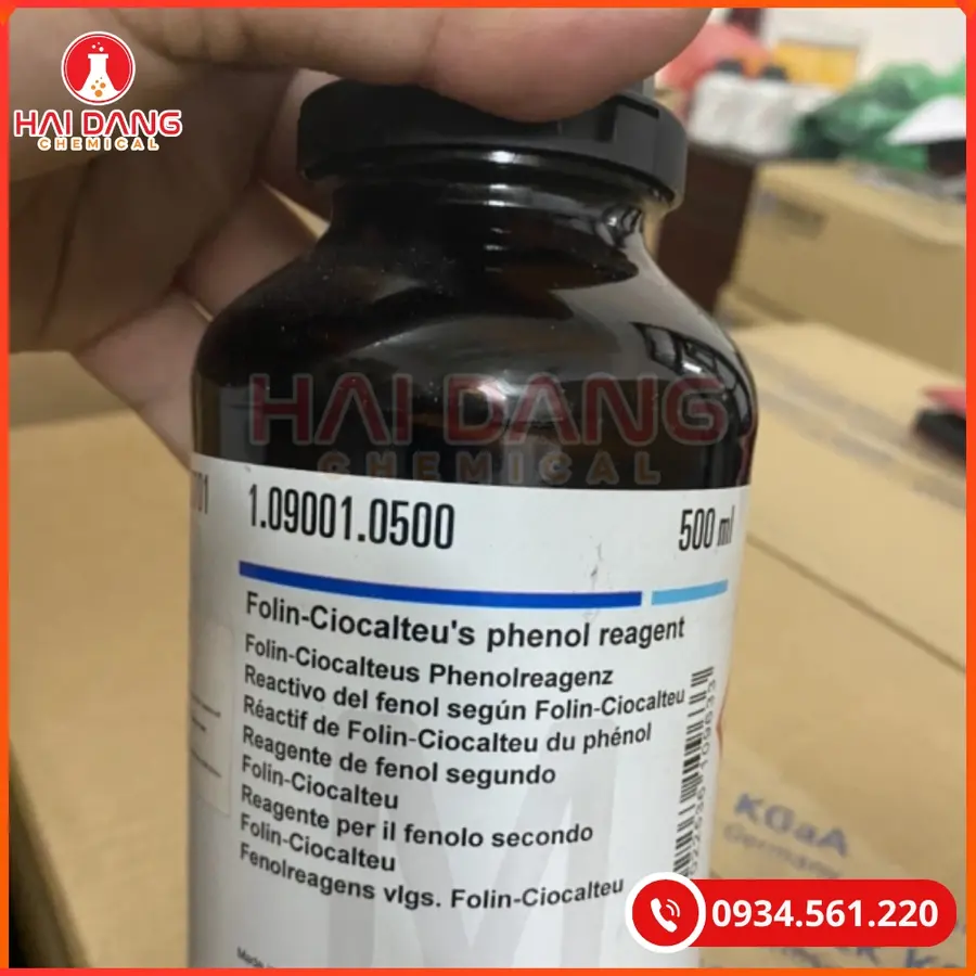 Folin-Ciocalteu's phenol reagent Merck 500ml Tại Quảng Ninh