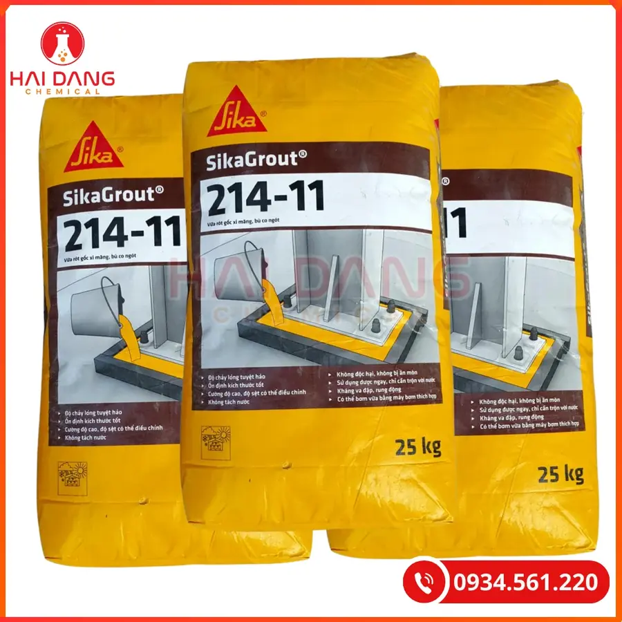 SikaGrout 214-11 Bao 25kg Tại Quảng Ninh