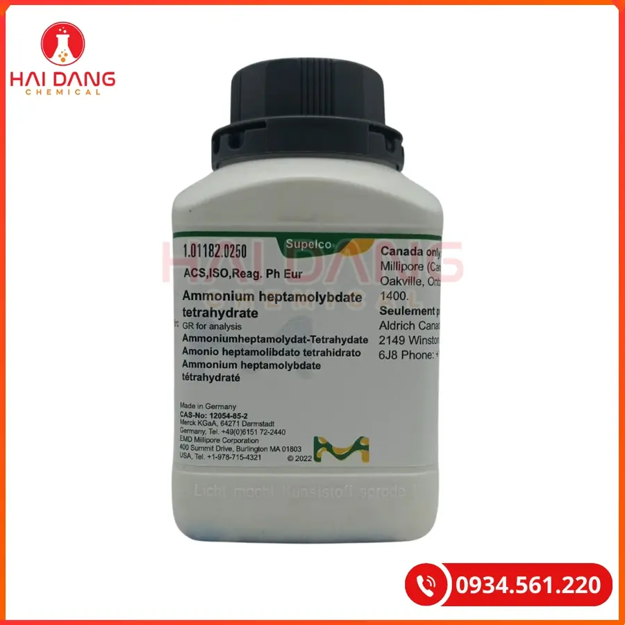 Ammonium heptamolybdate tetrahydrate (NH4)6Mo7O24·4H2O Merck 1kg Tại Quảng Ninh