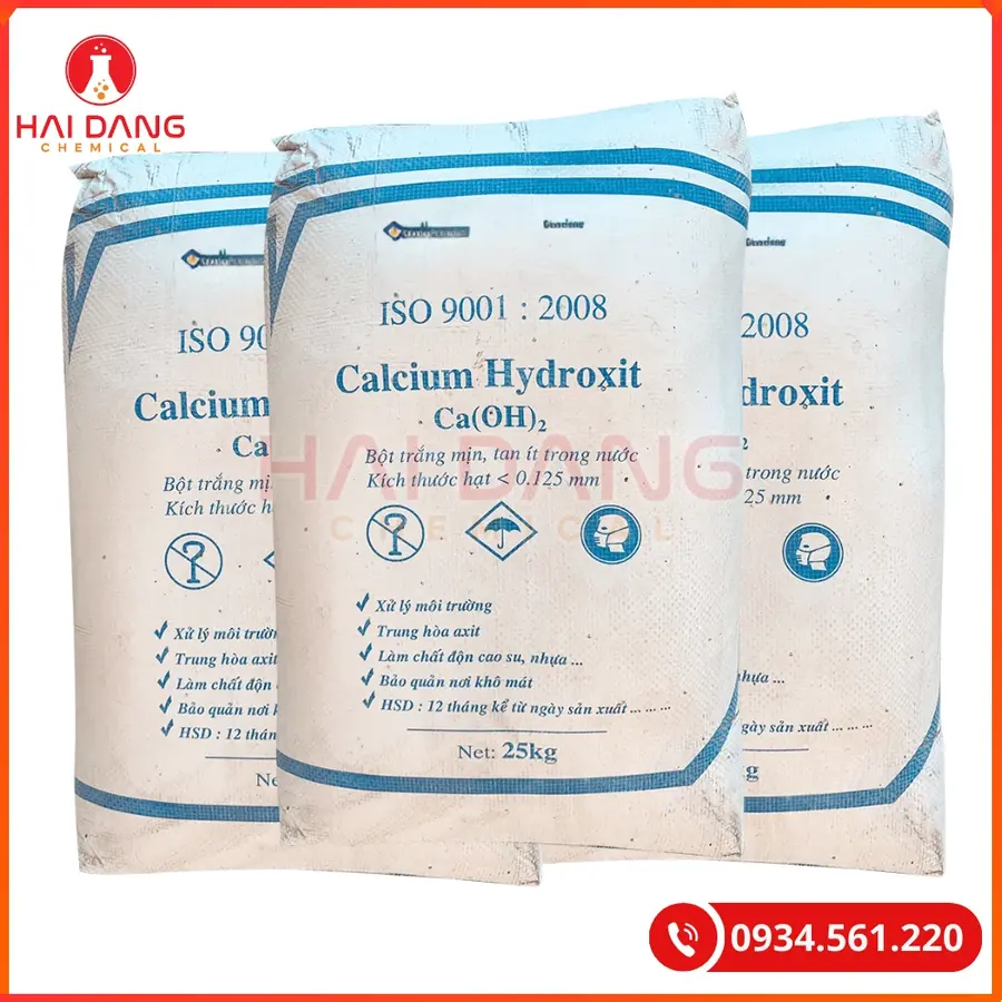 Vôi 25kg/bao Ca(OH)2 Tại Quảng Ninh