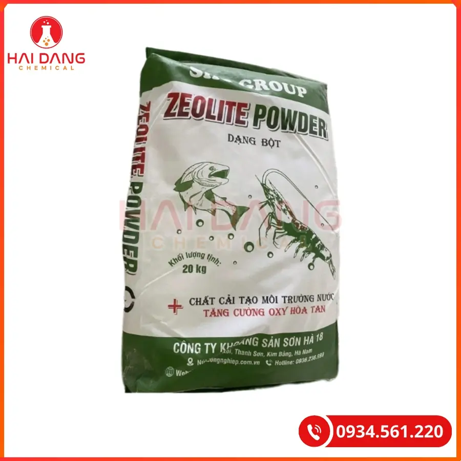 Zeolite Bột Bao 25kg Tại Quảng Ninh