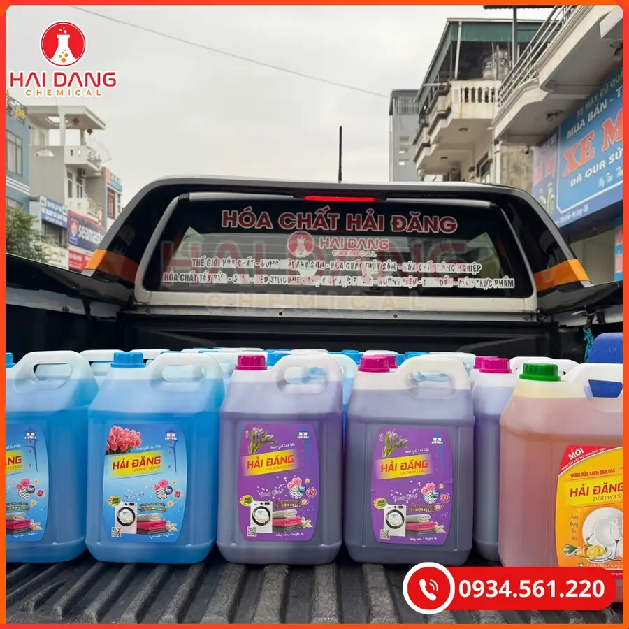 Nước Giặt Hải Đăng Hương Lovely Violet Việt Nam Can 10L Tại Quảng Ninh