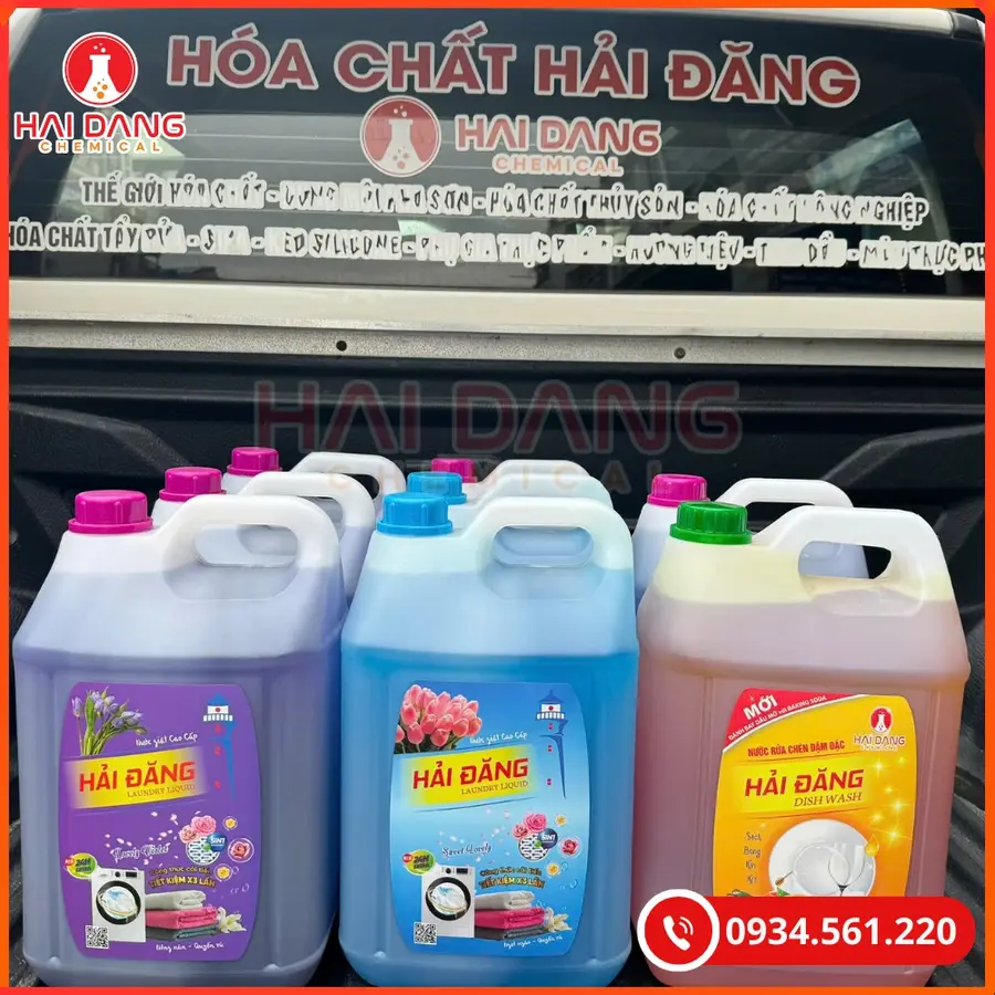 Nước Giặt Hải Đăng Hương Lovely Violet Việt Nam Can 10L Tại Quảng Ninh