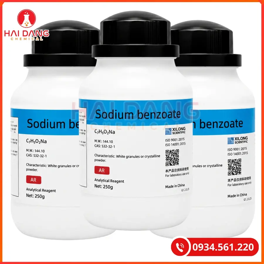 Sodium benzoate C6H5COONa Ghtech 250g Tại Quảng Ninh
