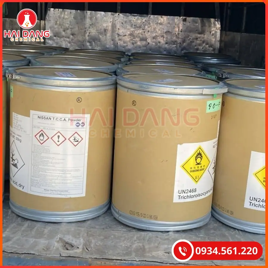 TCCA Bột Nissan C3Cl3N3O3 50kg/thùng Tại Quảng Ninh