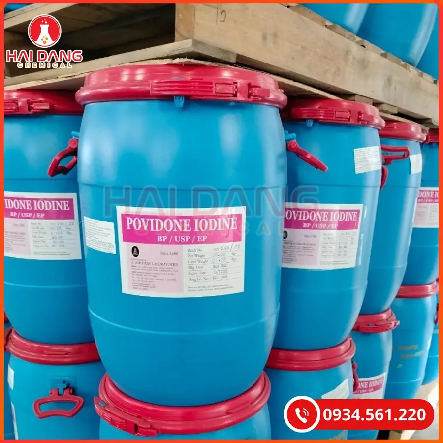 Pvp Iodine 25kg/thùng Amparey Tại Quảng Ninh