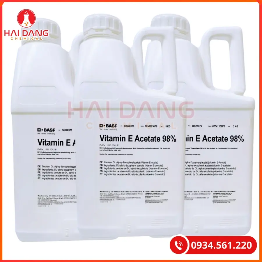 Vitamin E Dạng Dầu Dl-Alpha Tocopheryl Acetate Trung Quốc Tại Quảng Ninh