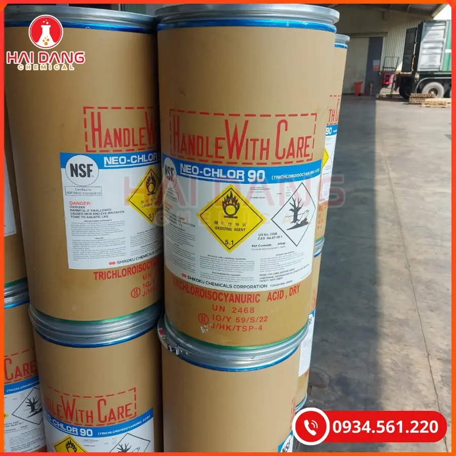 TCCA Viên Shikoku 200g C3Cl3N3O3 50kg/thùng Tại Quảng Ninh