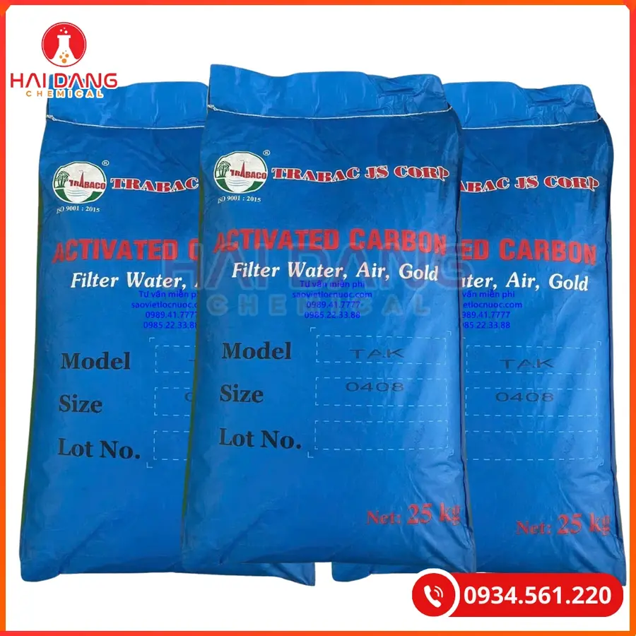 Than hoạt tính TAK Việt Nam 25kg/bao Tại Quảng Ninh
