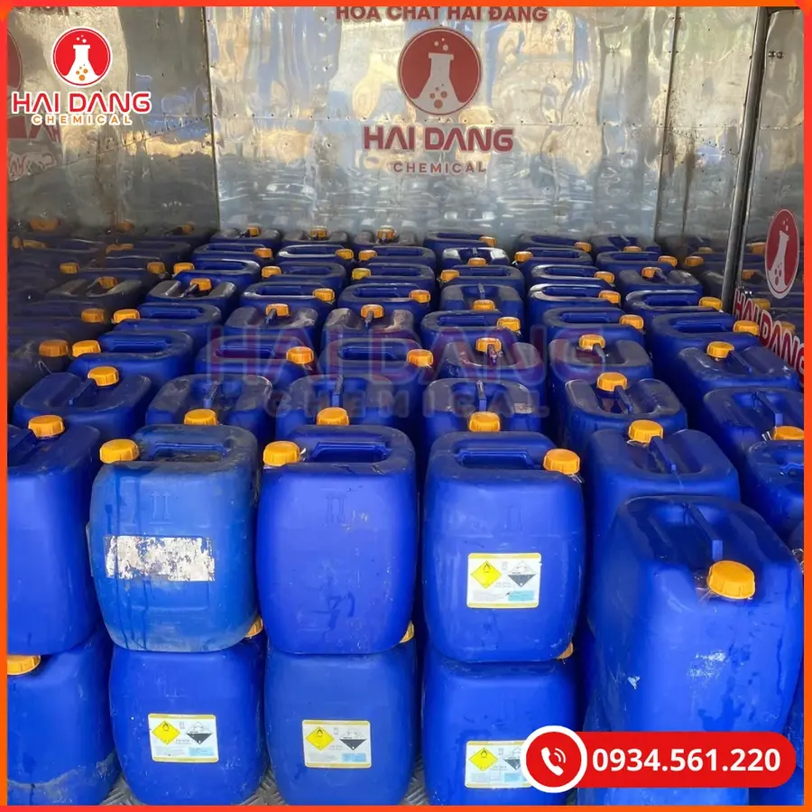 Axit Clohydric 30kg/can HCL 35% Tại Quảng Ninh