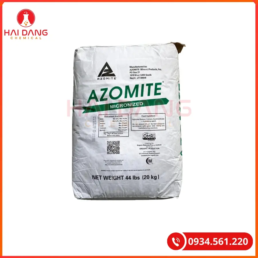 Khoáng Azomite 20kg/bao Tại Quảng Ninh