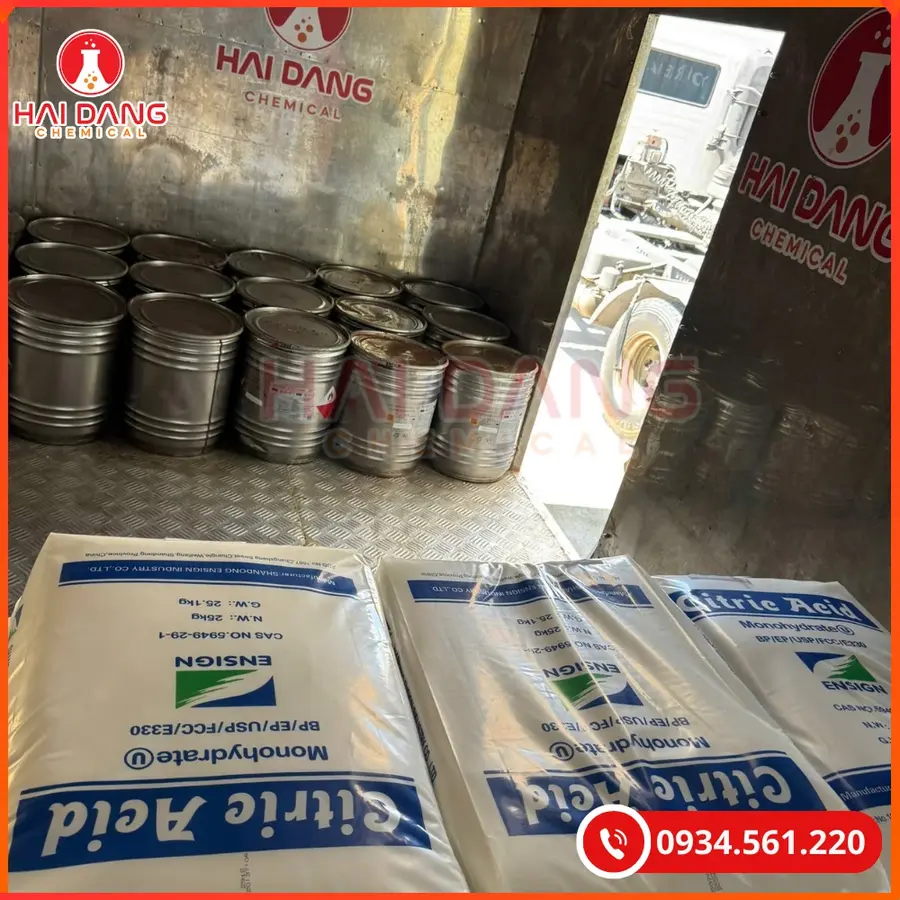 Acid Citric Ydrous C6H8O7 25kg/bao Tại Quảng Ninh