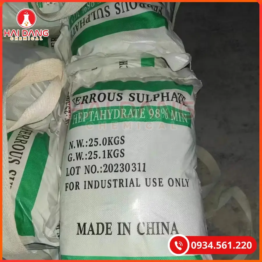 Ferrous Sulphate Heptahydrate FeSo4.7H2O 25kg/bao Tại Quảng Ninh