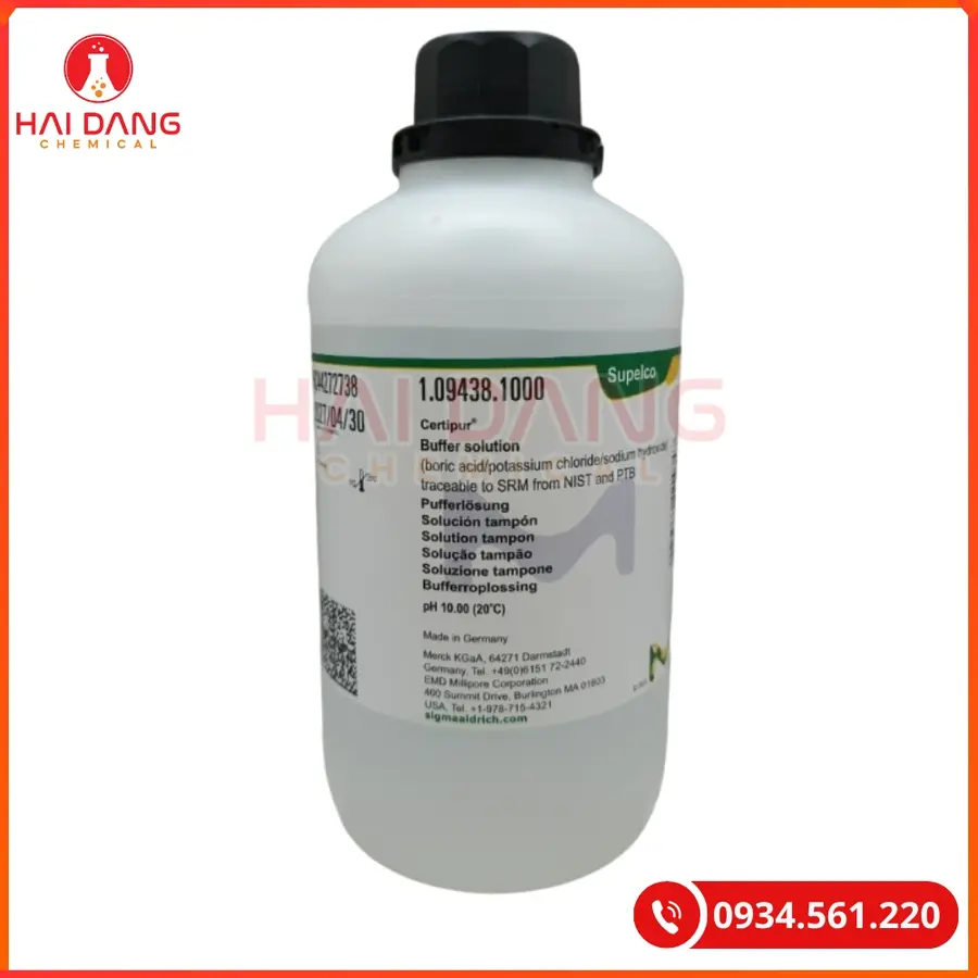 Dung dịch chuẩn pH 10 Merck 1L Tại Quảng Ninh