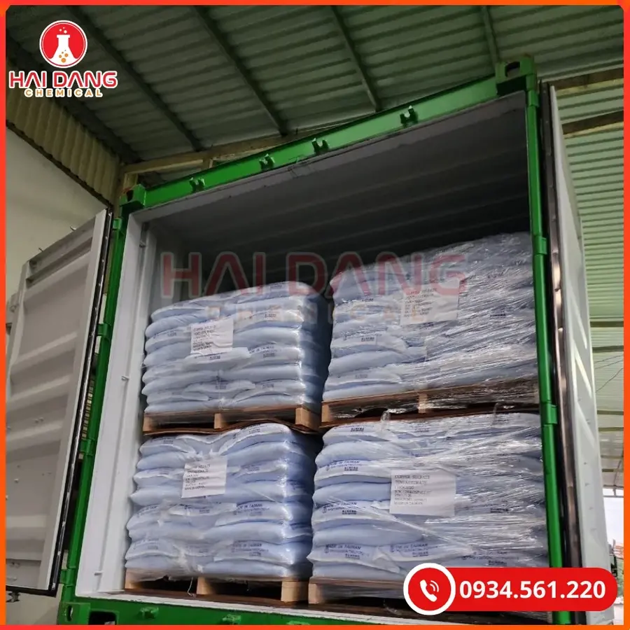 Đồng Sulphate Copper Sulphate CuSo4.5H2O 25kg/bao Tại Quảng Ninh