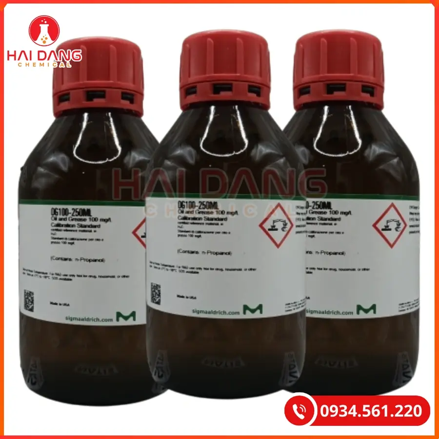 Oil and Grease 100 mg/L Calibration Standard Sigma 250ml Tại Quảng Ninh