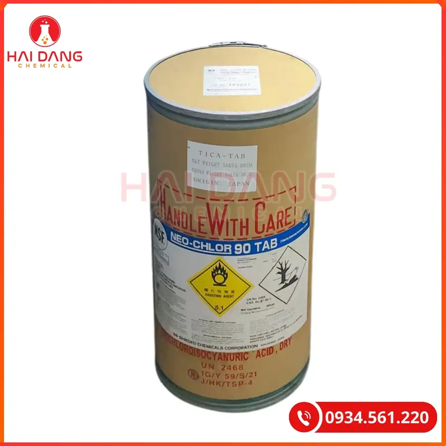 TCCA Viên Shikoku 200g C3Cl3N3O3 50kg/thùng Tại Quảng Ninh