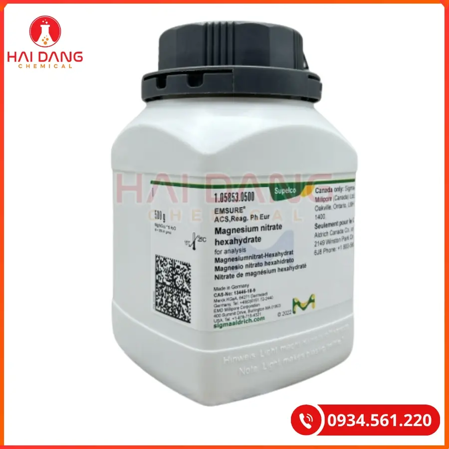 Magnesium nitrate hexahydrate Mg(NO3)2·6H2O Merck 500g Tại Quảng Ninh