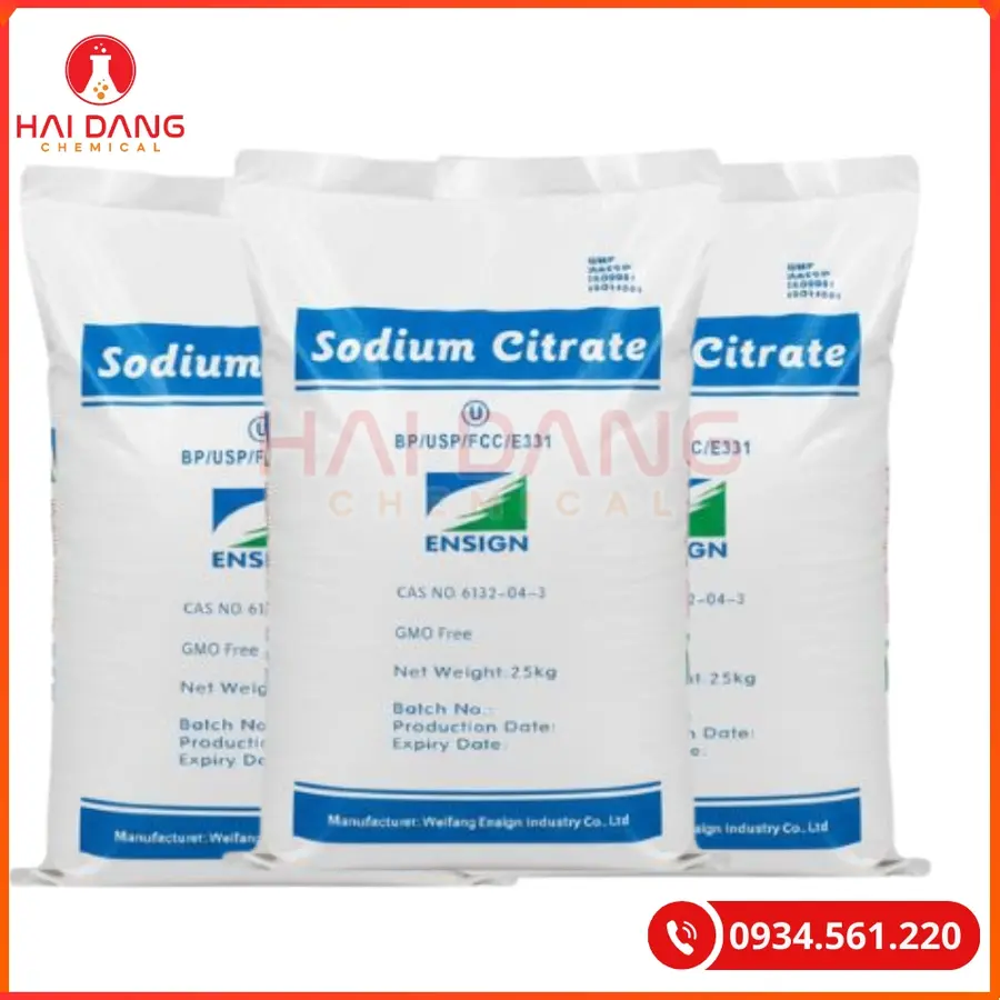 Sodium Citrate 25kg/bao Trung Quốc Tại Quảng Ninh