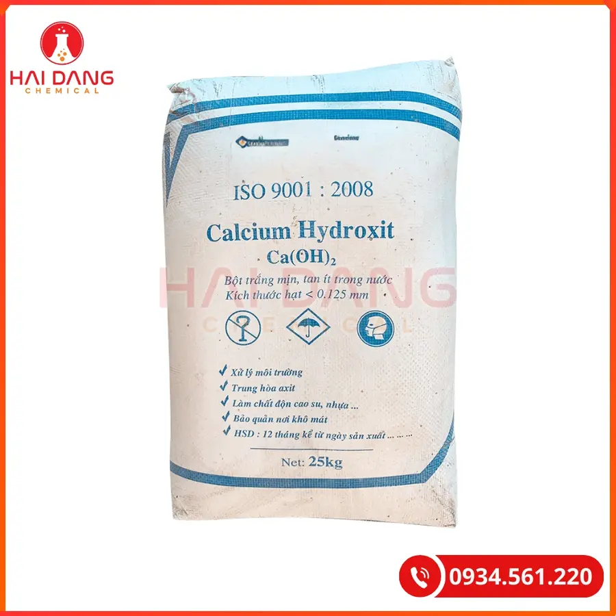 Vôi 25kg/bao Ca(OH)2 Tại Quảng Ninh