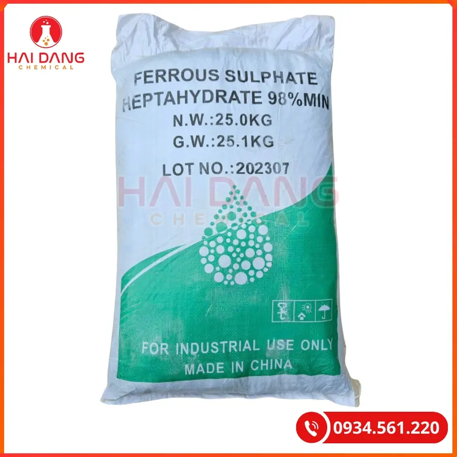 Ferrous Sulphate Heptahydrate FeSo4.7H2O 25kg/bao Tại Quảng Ninh