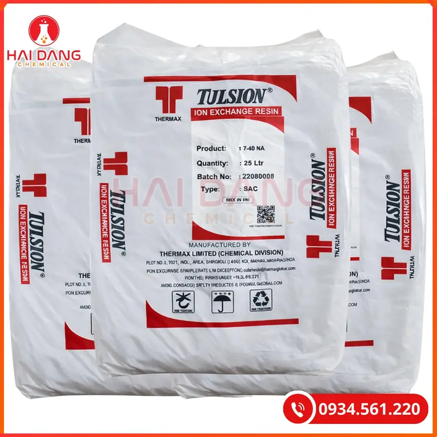 Cation Tulsion T40Na Ấn Độ 25 lít/bao Tại Quảng Ninh