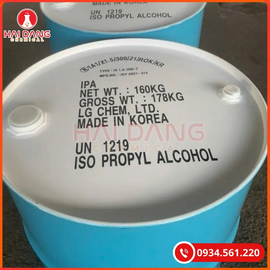 Isopropyl Alcohol IPA Hàn Quốc 160Kg/Phuy Tại Quảng Ninh