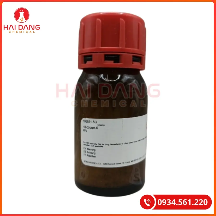 18-Crown-6 C₁₂H₂₄O₆ Sigma 5g Tại Quảng Ninh