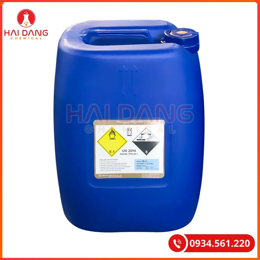 Oxy Già H2O2 Hydrogen Peroxide Hàn Quốc 30kg/can Tại Quảng Ninh