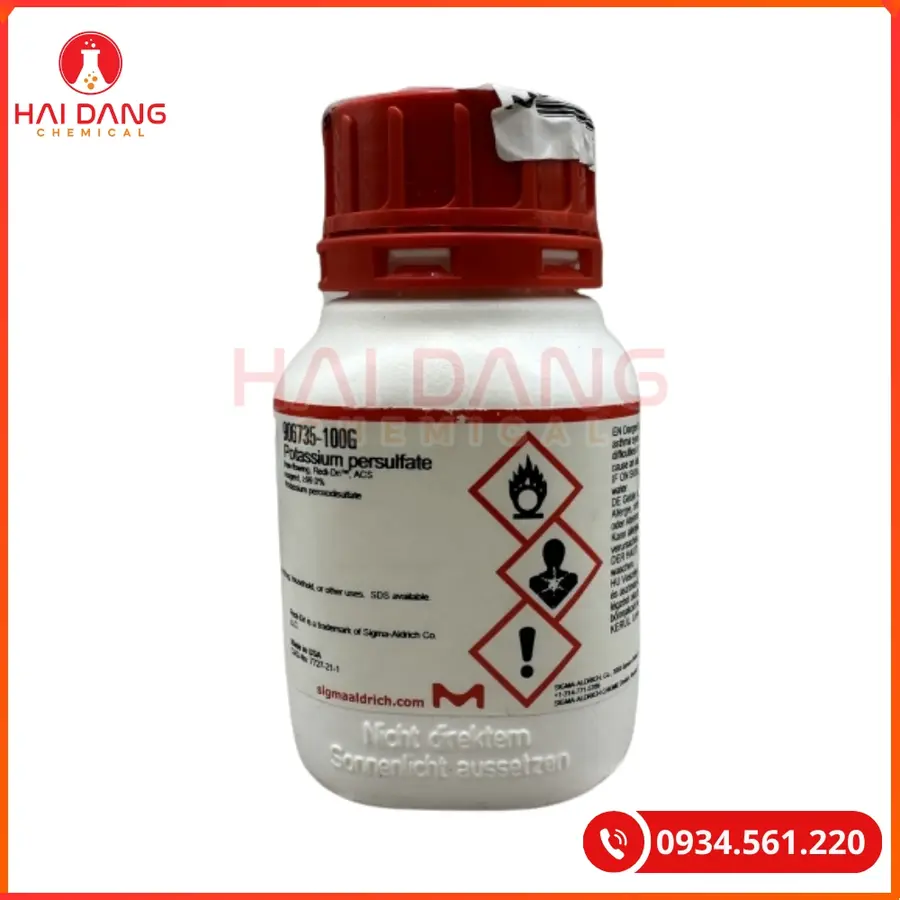 Potassium persulfate K2S2O8 Sigma 100g Tại Quảng Ninh